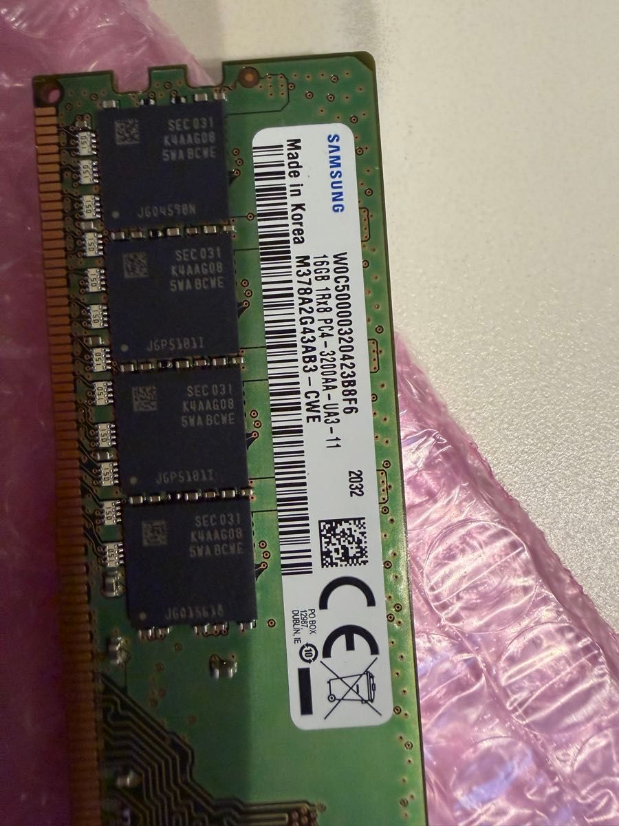 Samsung DDR4 3200 16GB×2枚 計32GB 動作確認済｜Yahoo!フリマ（旧