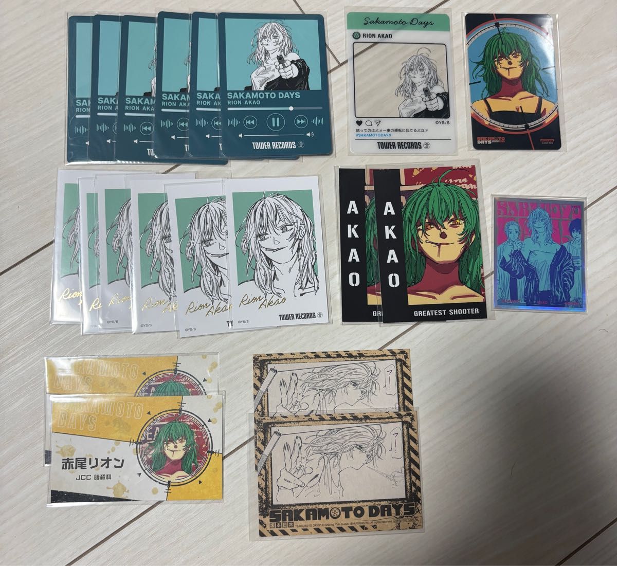 サカモトデイズ 赤尾リオン タワレコ フォトカ クッキー 韓国 台湾