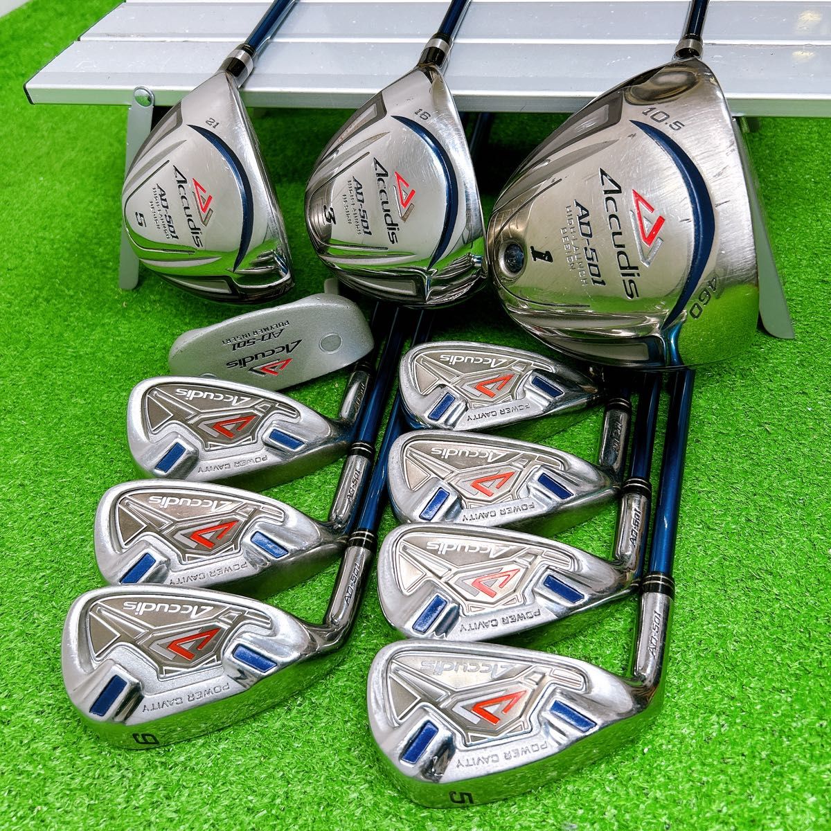 バッグ未使用】左利き/レフティ アキュディス メンズクラブセット 11本