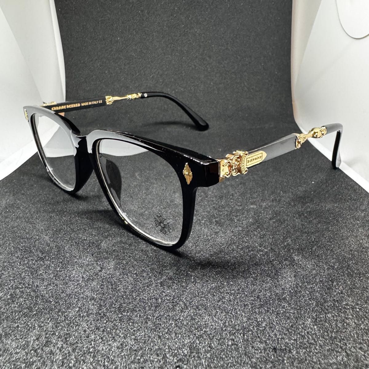 大人気 伊達メガネ サングラス クロス タガー ゴールド クロムハーツ