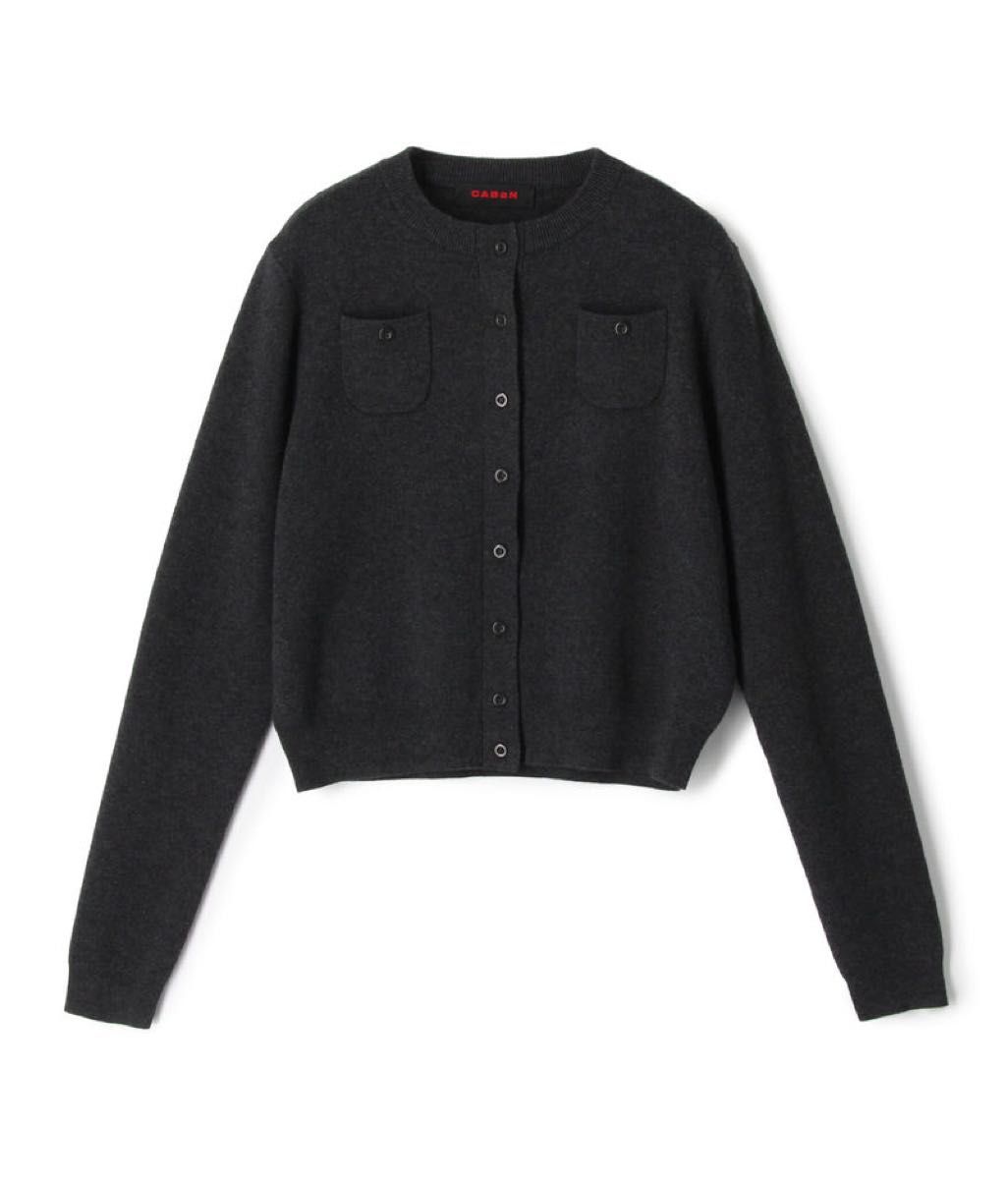 即納】新品未使用 CABaN コットンカシミヤ クルーネックカーディガン