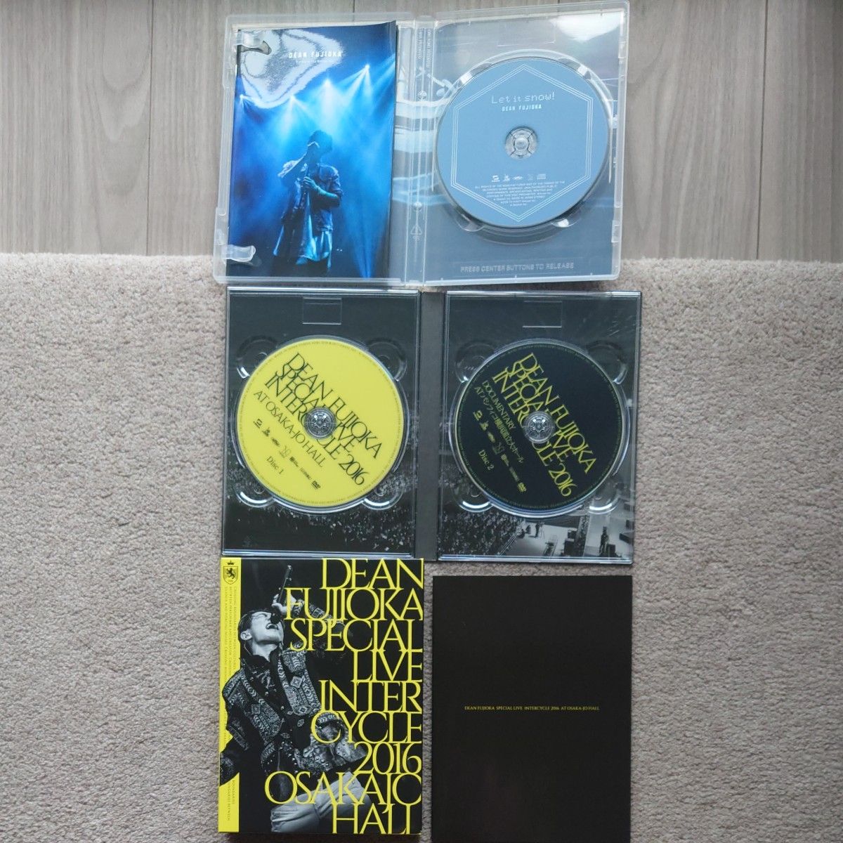 DEAN FUJIOKAのライブDVDとCDシングル特典ブックレット付き ディーン