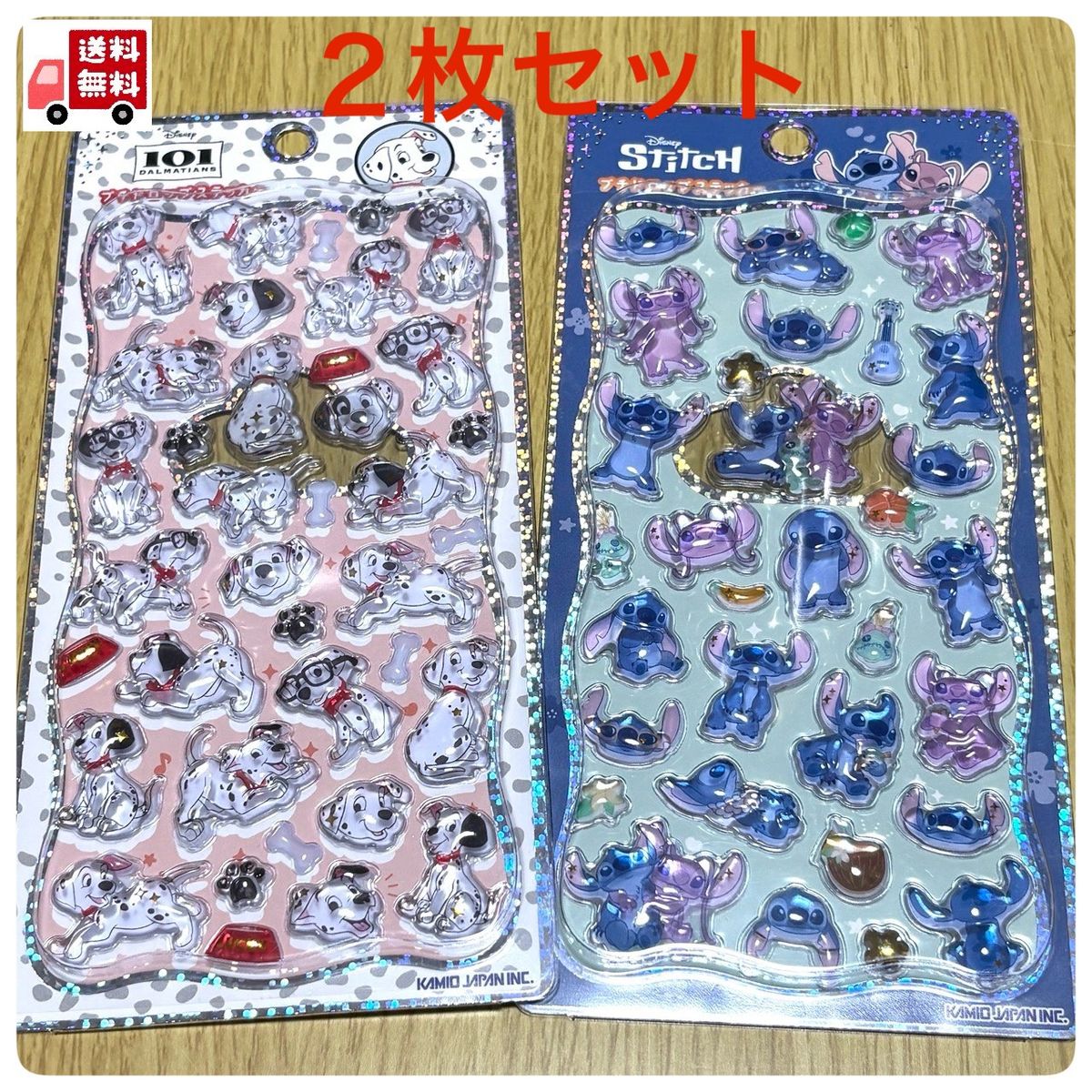 正規品】プチドロップステッカー ディズニー スティッチ 101匹わん