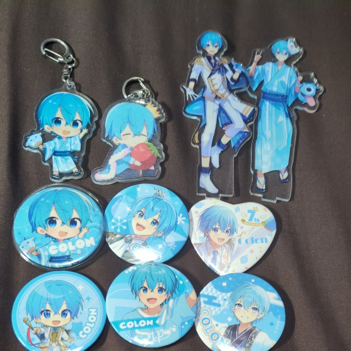 すとぷり ころん 缶バッジ ハート缶バッジ アクリルキーホルダー