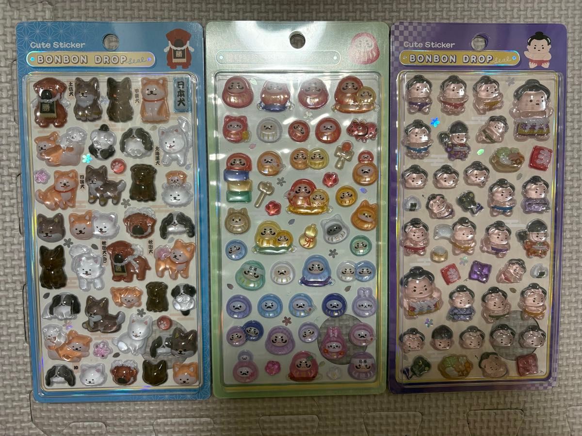 ボンボンドロップシール 和柄 日本犬 だるま 相撲｜Yahoo!フリマ（旧