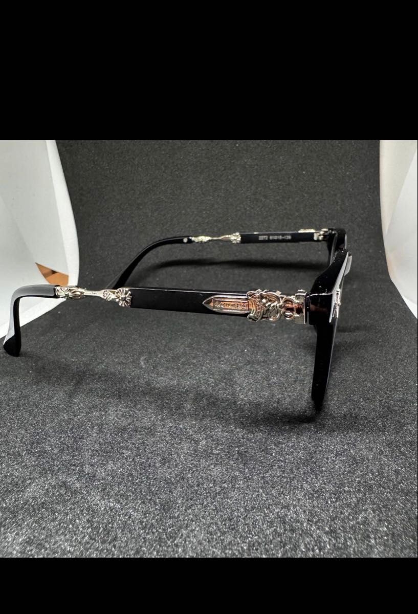 最安値】大人気伊達メガネ クロス y2k クロムハーツ好きに クロム
