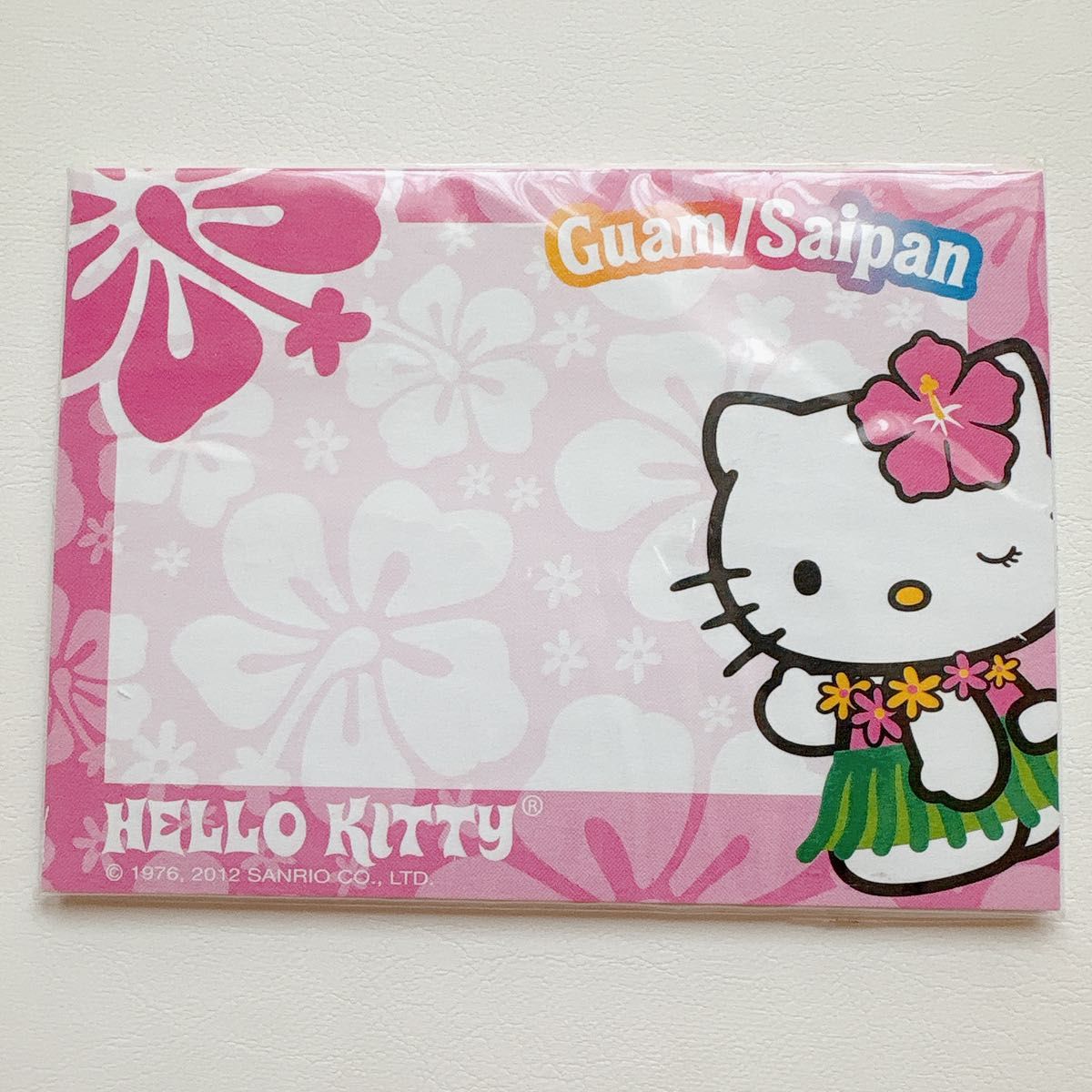 ハローキティ ハイビスカス ダイカットメモ帳 激レア☆ ハローキティ