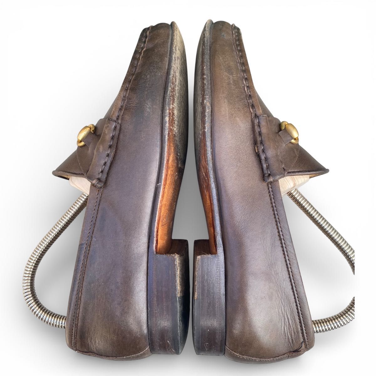 グッチ GUCCI ホースビット ブラウン 茶 ホースビットローファー 革靴