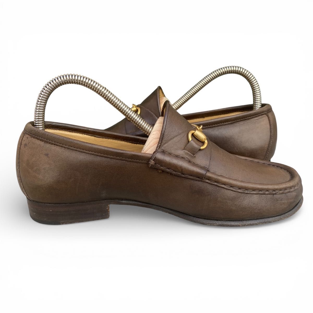 グッチ GUCCI ホースビット ブラウン 茶 ホースビットローファー 革靴