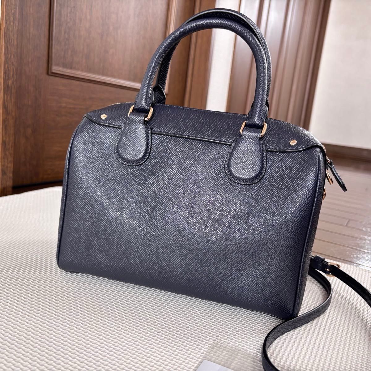 COACH コーチ F57521 レザー ハンドバッグ ミニボストンバッグ