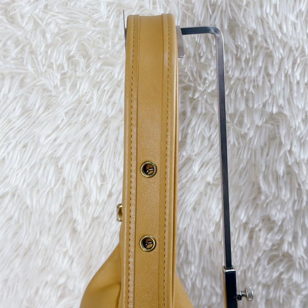 希少カラー オールド コーチ イエロー レザー バケツ型 ショルダー
