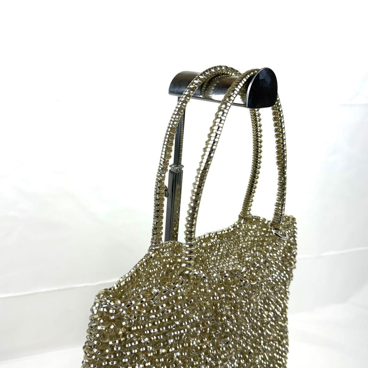 ANTEPRIMA ワイヤーバッグ スクエア ラージ シルバー ゴールド