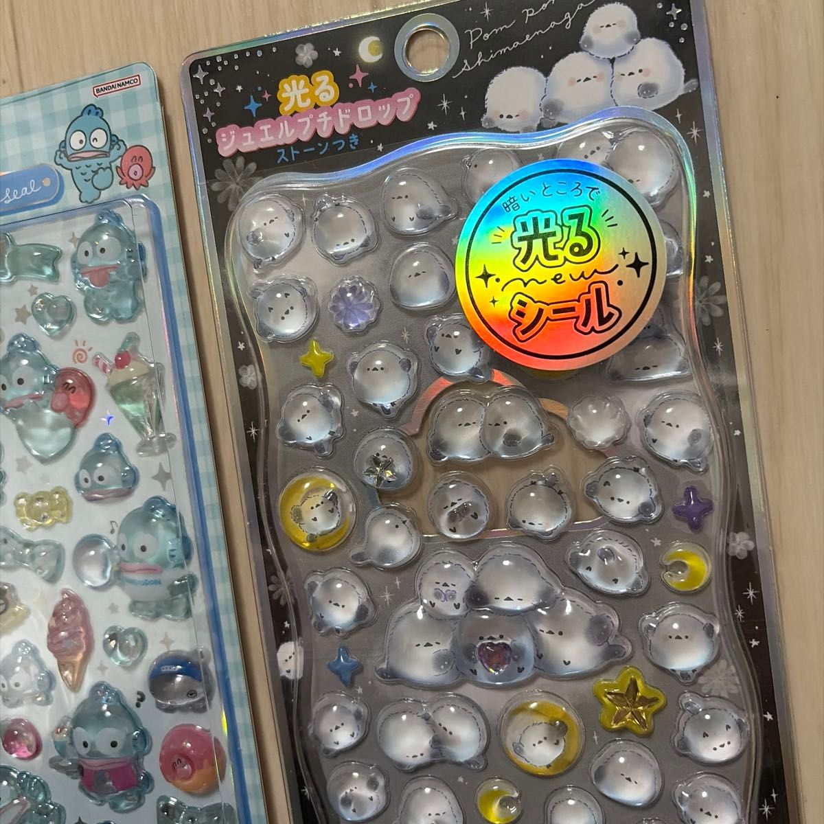 ボンボンドロップシール ハンギョドン 光るジュエルプチドロップ