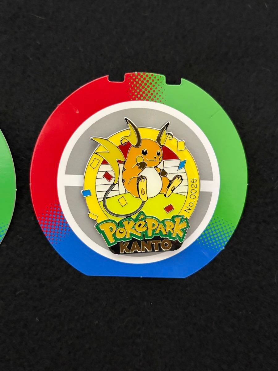 ポケパークカントー ピンズ（ピンバッジ）ピカチュウ ライチュウ2個