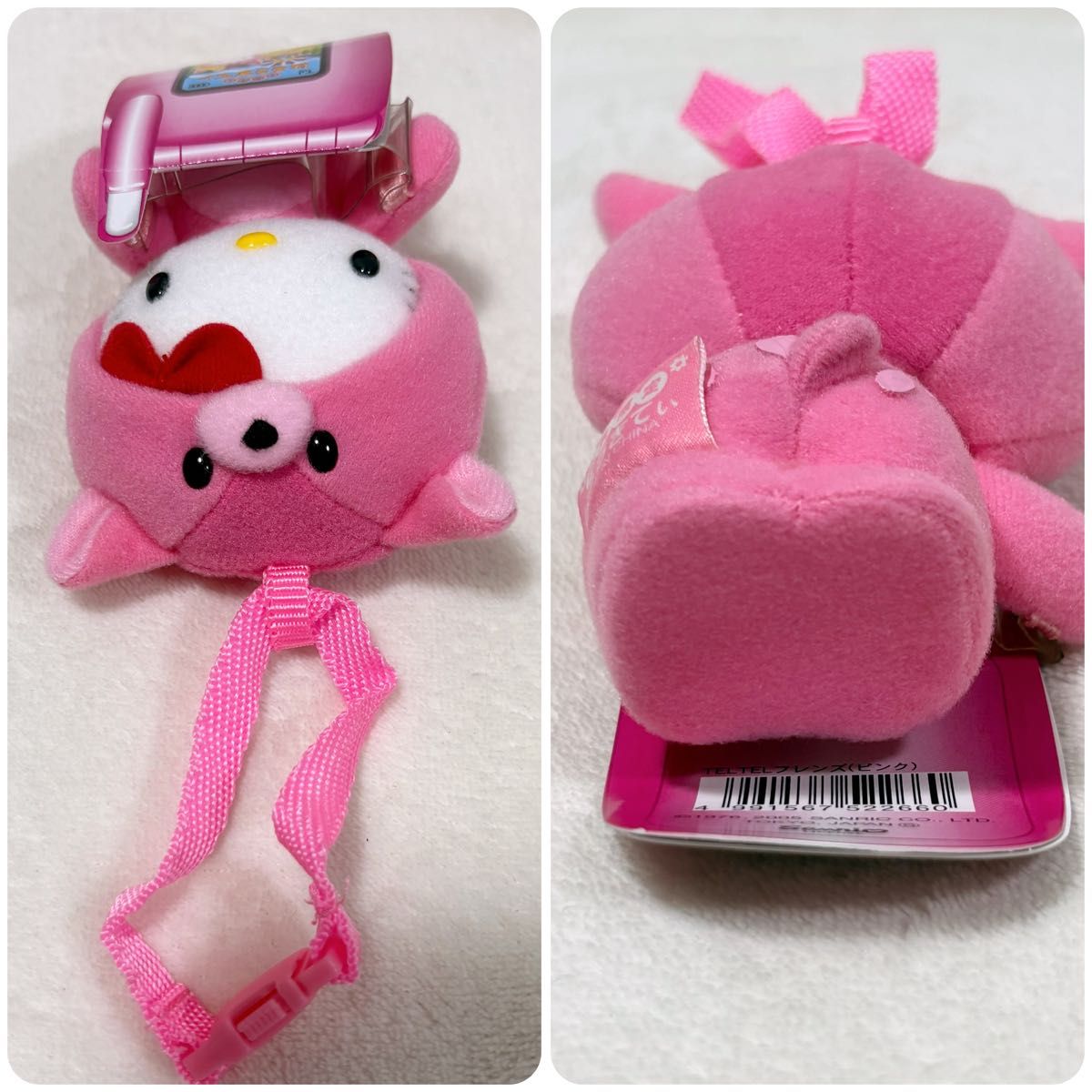 レア】ハローキティ 奈良限定 マスコット ぬいぐるみ 携帯電話 平成