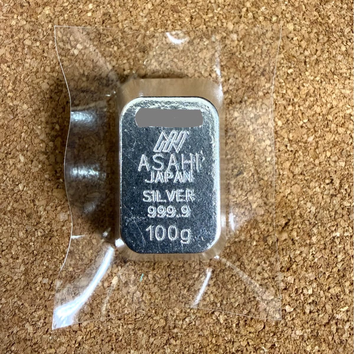 純銀インゴット 100g アサヒメタルファインSILVER シルバー 純銀
