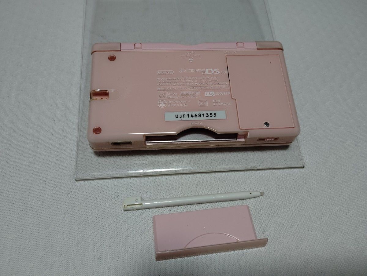 正常動作品 良品 ニンテンドーDS Lite 本体 ピンク 充電器付き ②