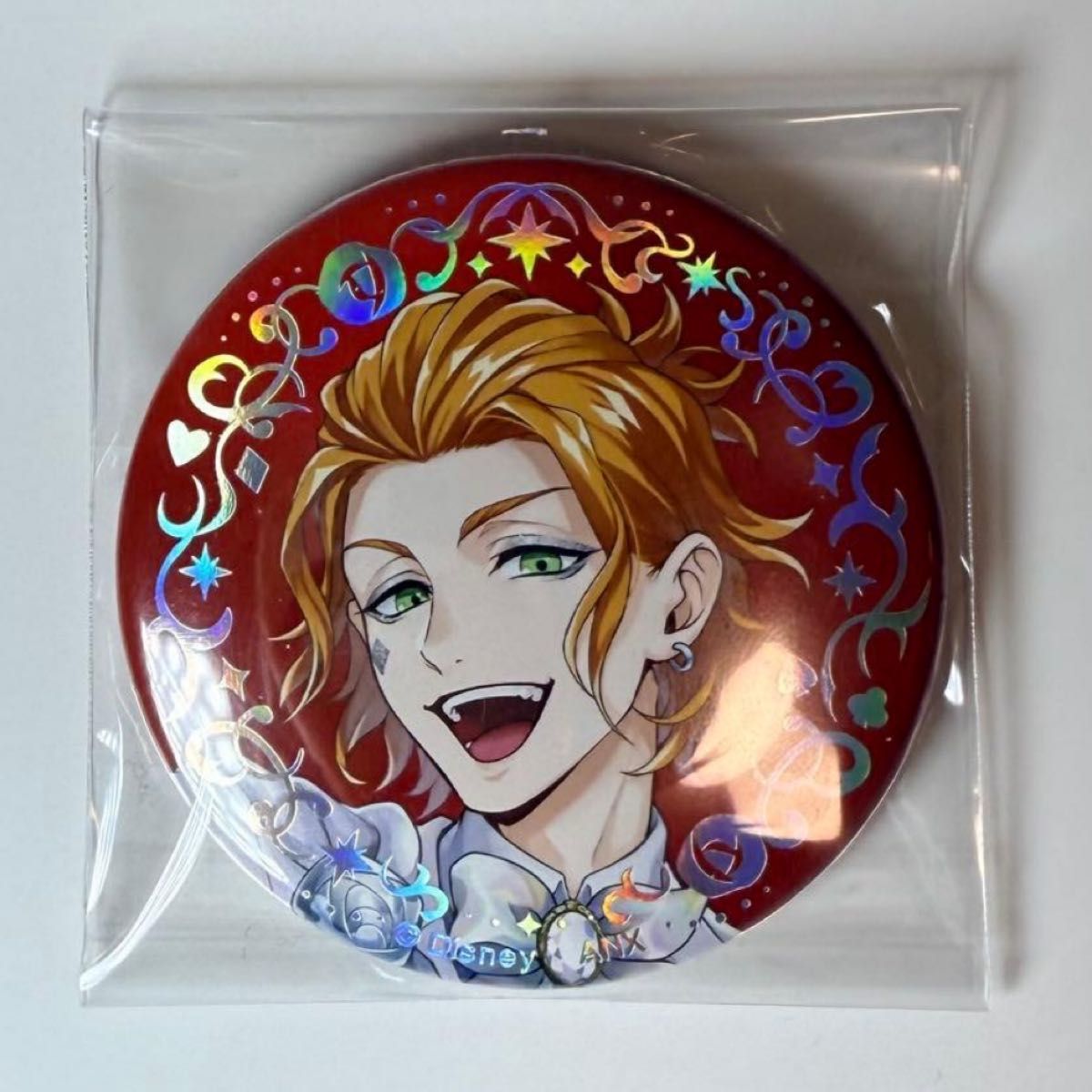 ツイステ ケイト プラチナジャケット オーロラ箔 缶バッジ プラチナ