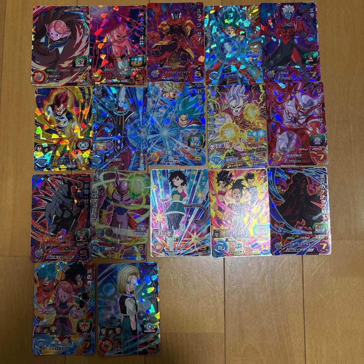 ドラゴンボールヒーローズ sr17枚セット まとめ売り cpまとめ売りと