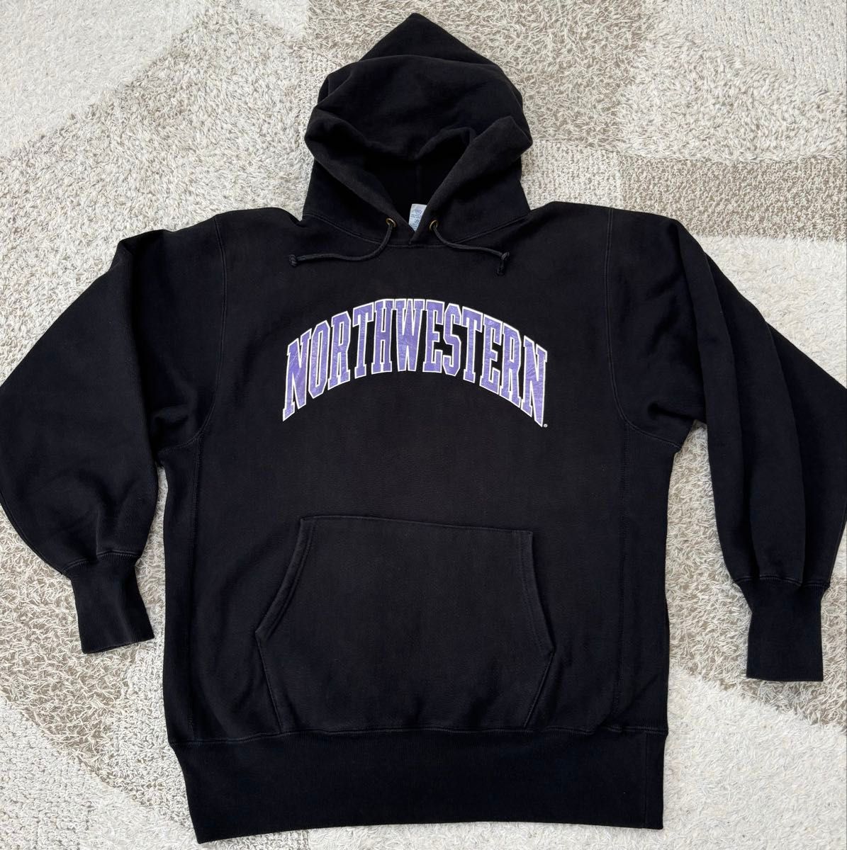 極美品 黒ボディ 90s USA製 チャンピオン リバースウィーブ パーカー