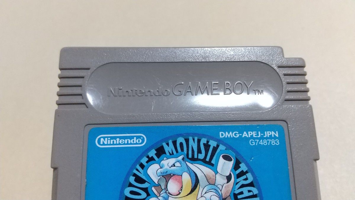ポケットモンスター 青 Nintendo ニンテンドー GB ゲームボーイ 動作品