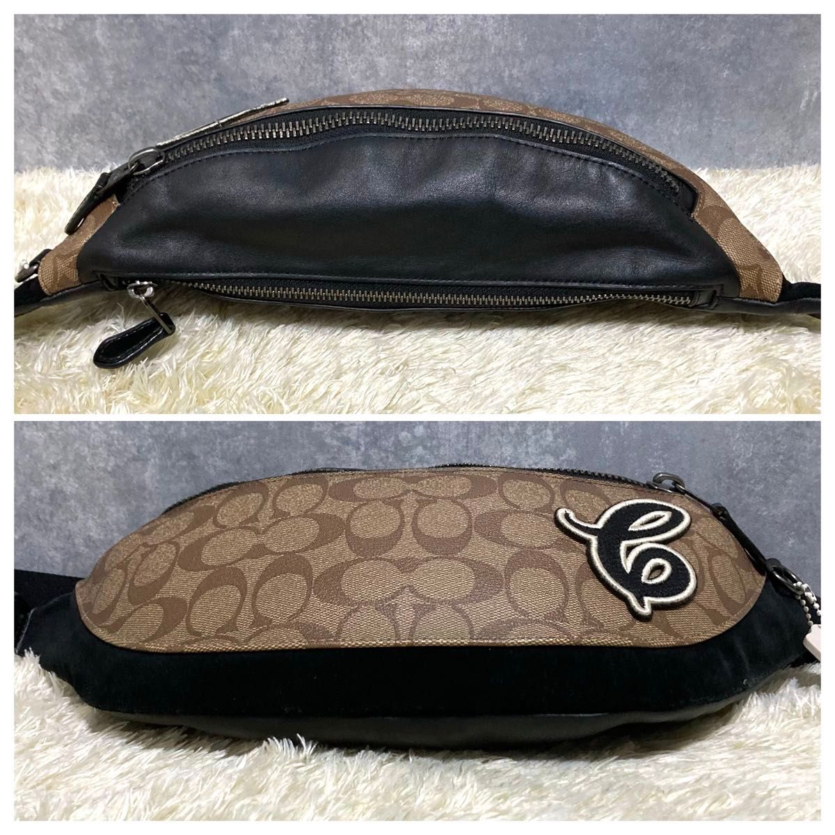 極美品】COACH コーチ ボディバッグ レザー PVC クロスボディ