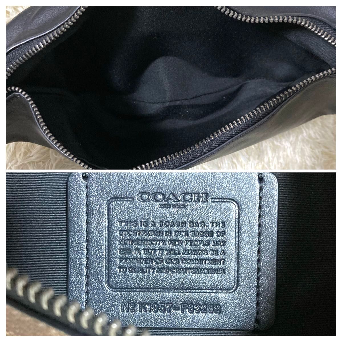 極美品】COACH コーチ ボディバッグ レザー PVC クロスボディ