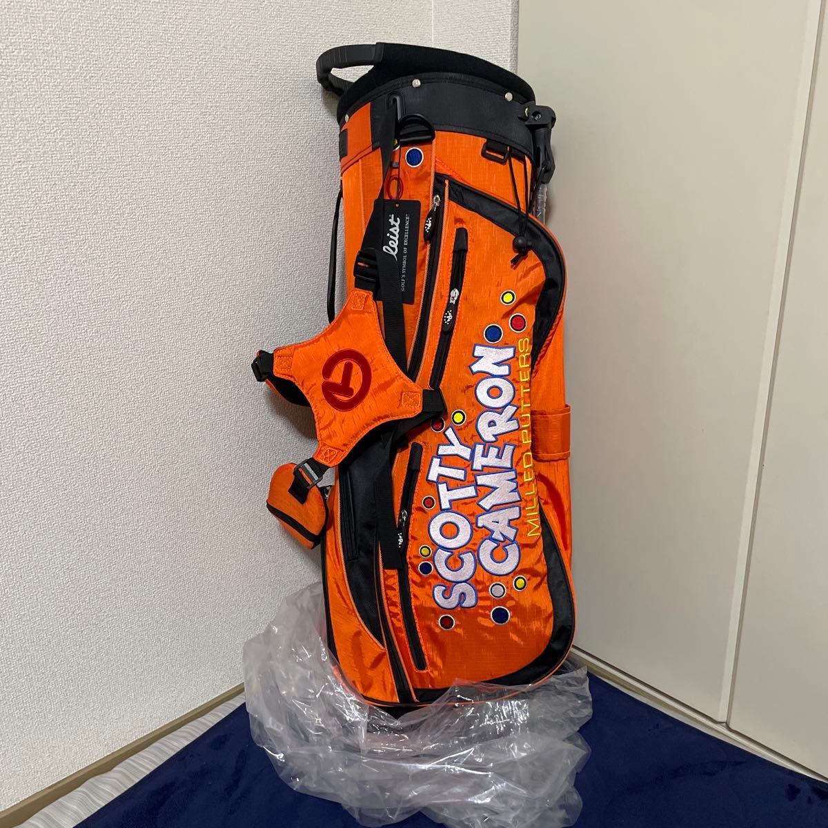 新品未使用 スコッティキャメロン キャディバッグ スタンド式 オレンジ