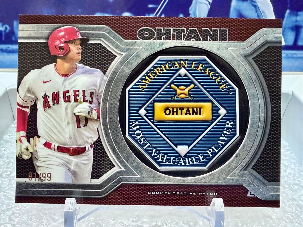 大谷翔平 Topps MLB Shohei Ohtani MVP patch パッチ カード 99枚限定
