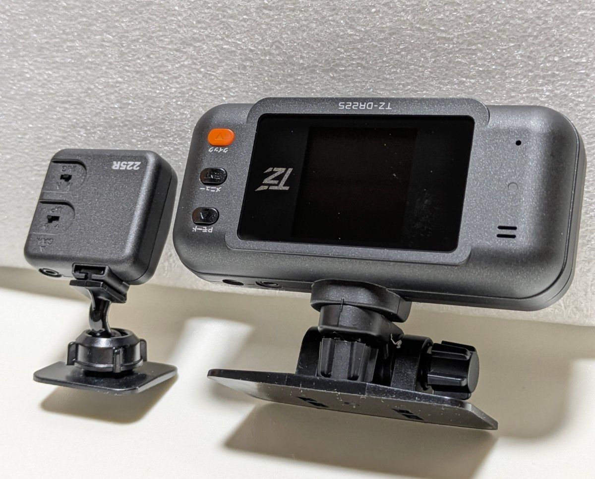 セルスター ドライブレコーダー TZ-DR225 前後2カメラ 動作確認済み 高
