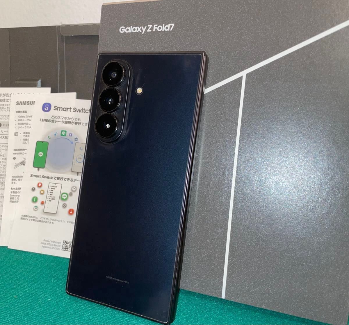 国内版 Galaxy Z Fold7 256GB ジェットブラック SM-F966QZKASJP SIM