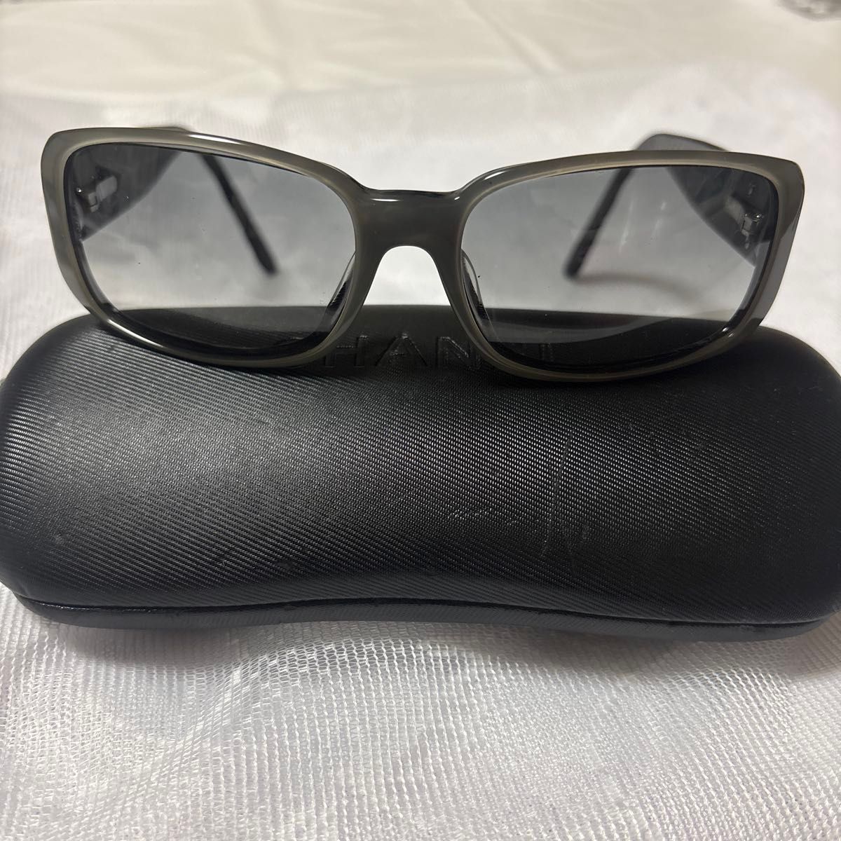 CHANEL シャネル サングラス ココマーク ケース付き マトラッセ