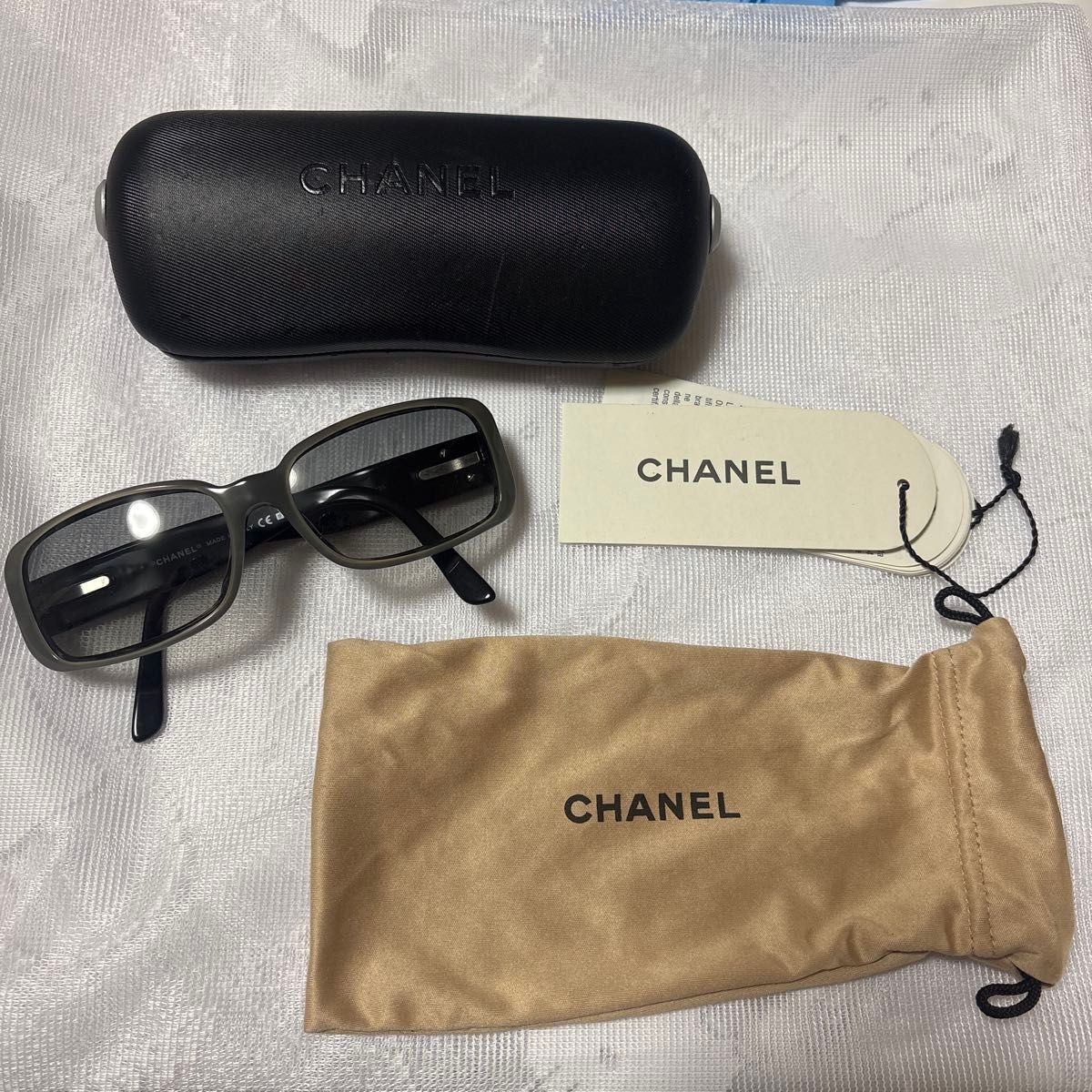 CHANEL シャネル サングラス ココマーク ケース付き マトラッセ