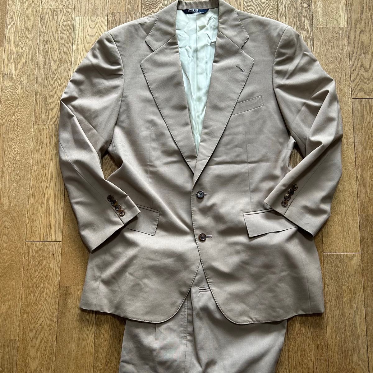 希少・日本製】ポロラルフローレン 2タックスーツ セットアップ L相当