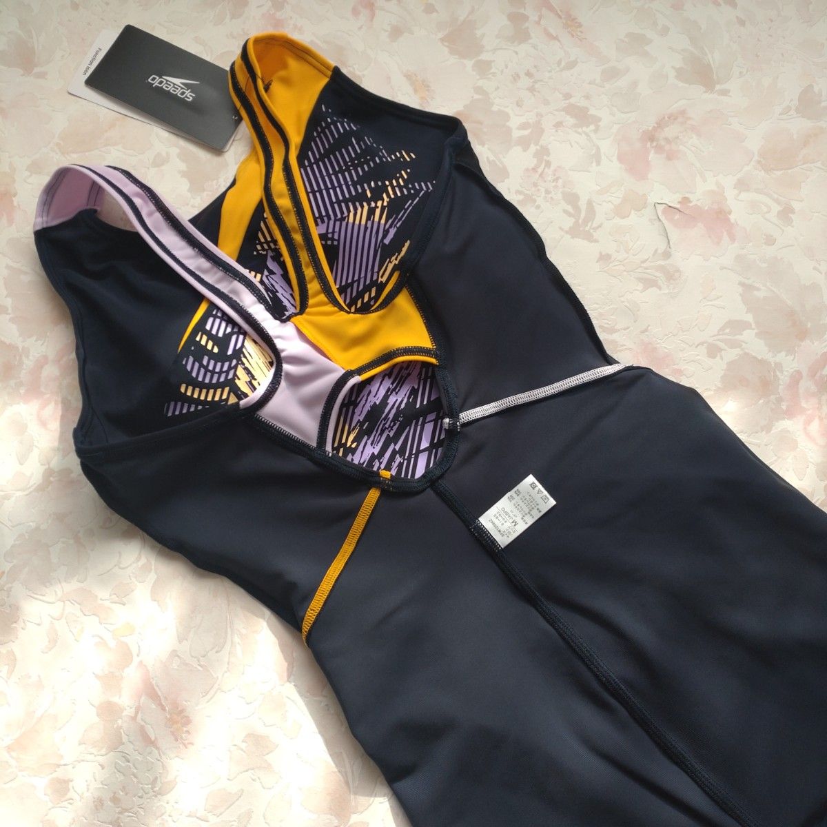 M 新品 speedo 練習水着 UltraStrech カップ付 NM UVガード 撥水