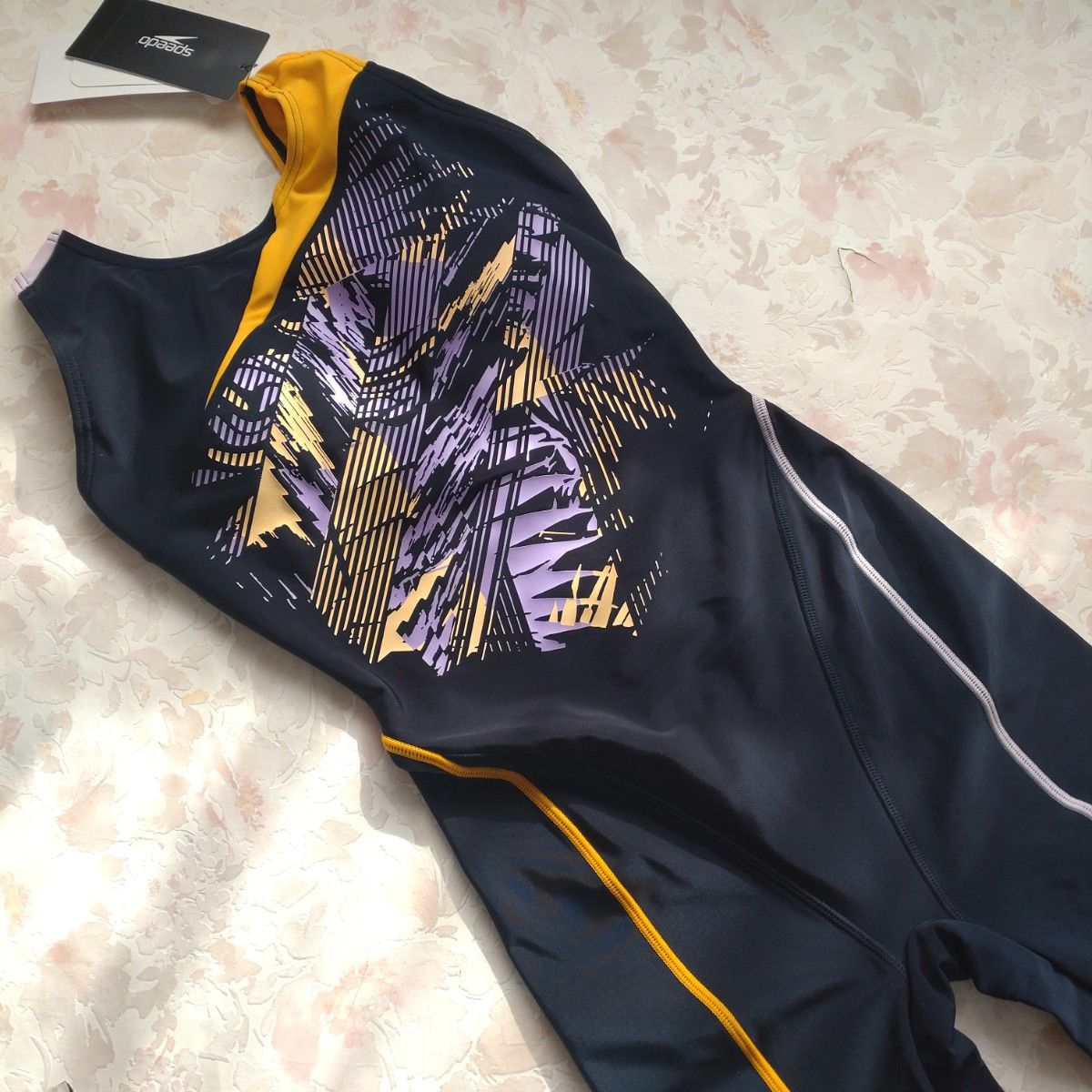 M 新品 speedo 練習水着 UltraStrech カップ付 NM UVガード 撥水