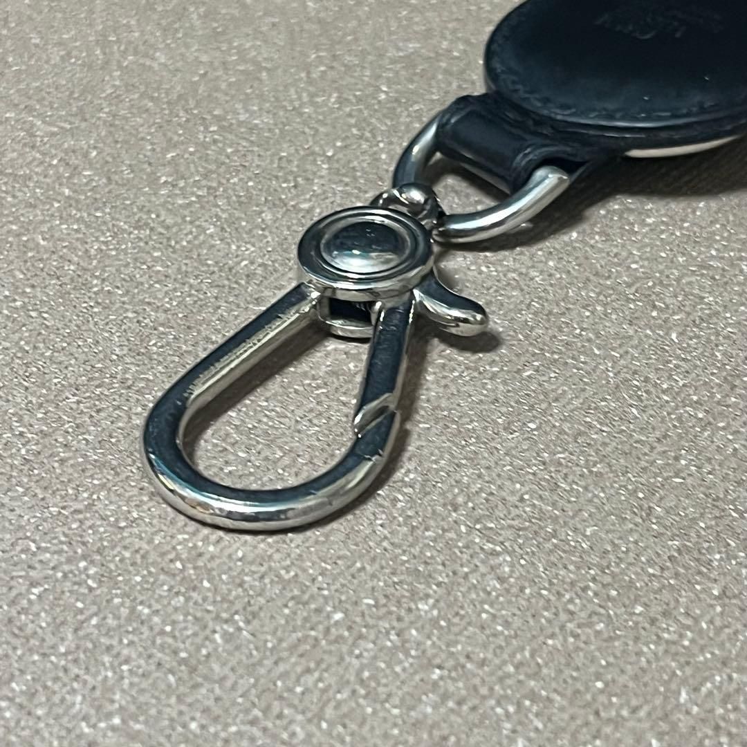 希少・美品】ジャンニヴェルサーチ キーホルダー メデューサ レザー 黒