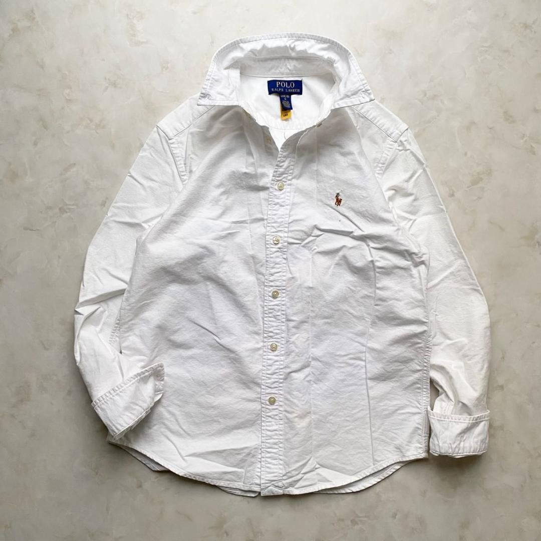 POLO RALPH LAUREN シャツ ポニー刺繍 ブラウス 白 Sサイズ｜Yahoo
