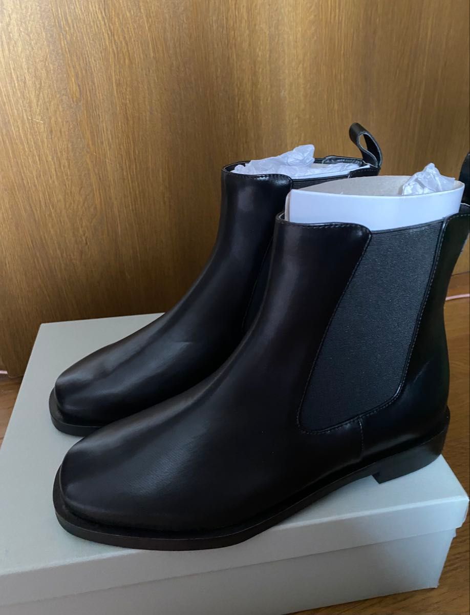 新品 ユナイテッドアローズ スクエアサイドゴアブーツ X Lサイズ晴雨