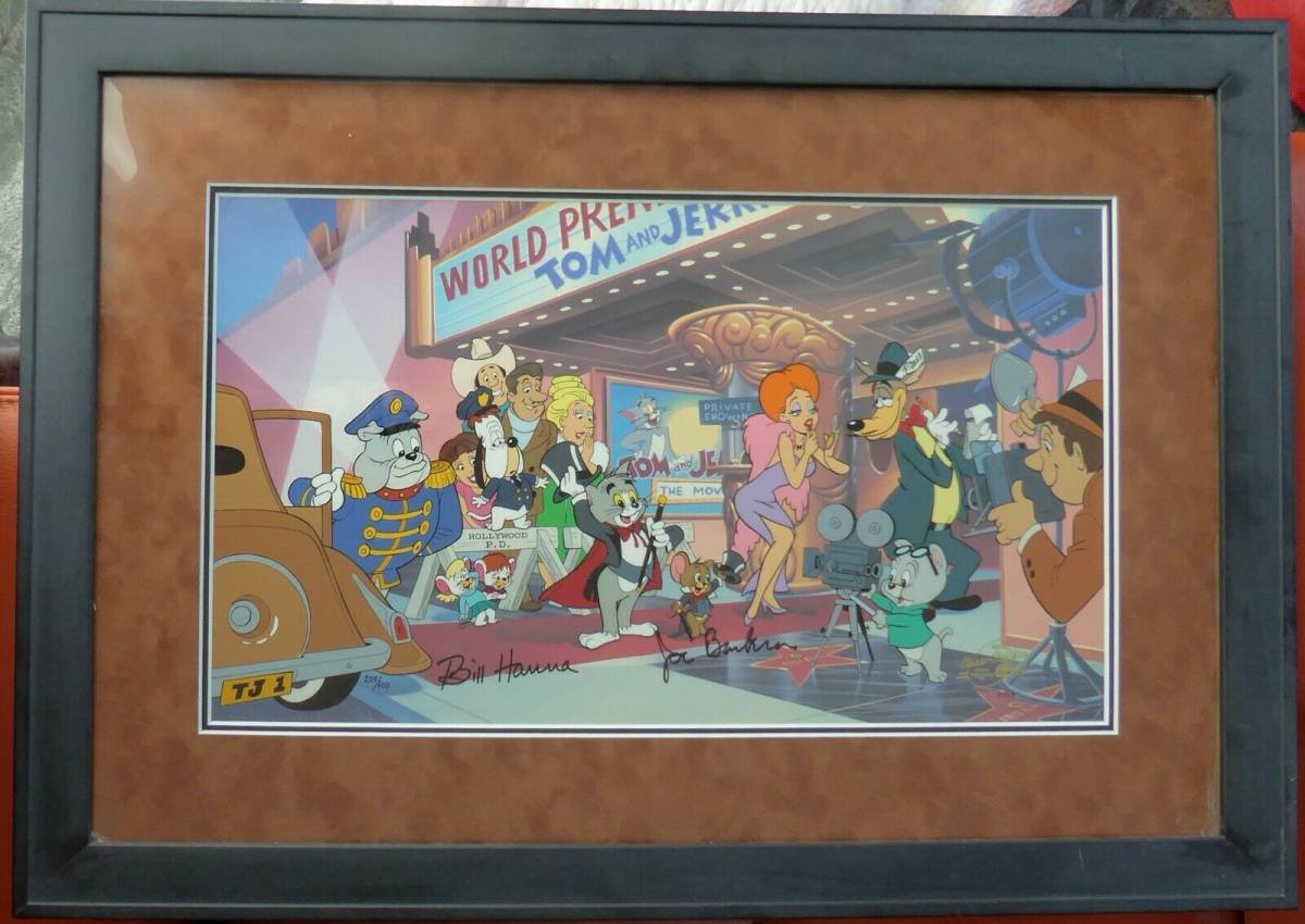 トムとジェリー Tom and Jerry セル画 サイン付き トムとジェリー Tom