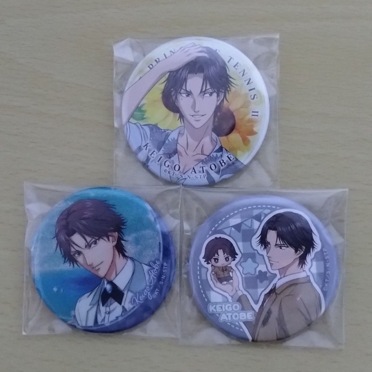 2【未使用】 テニスの王子様 跡部景吾 あとべけいご 缶バッジ 跡部 景