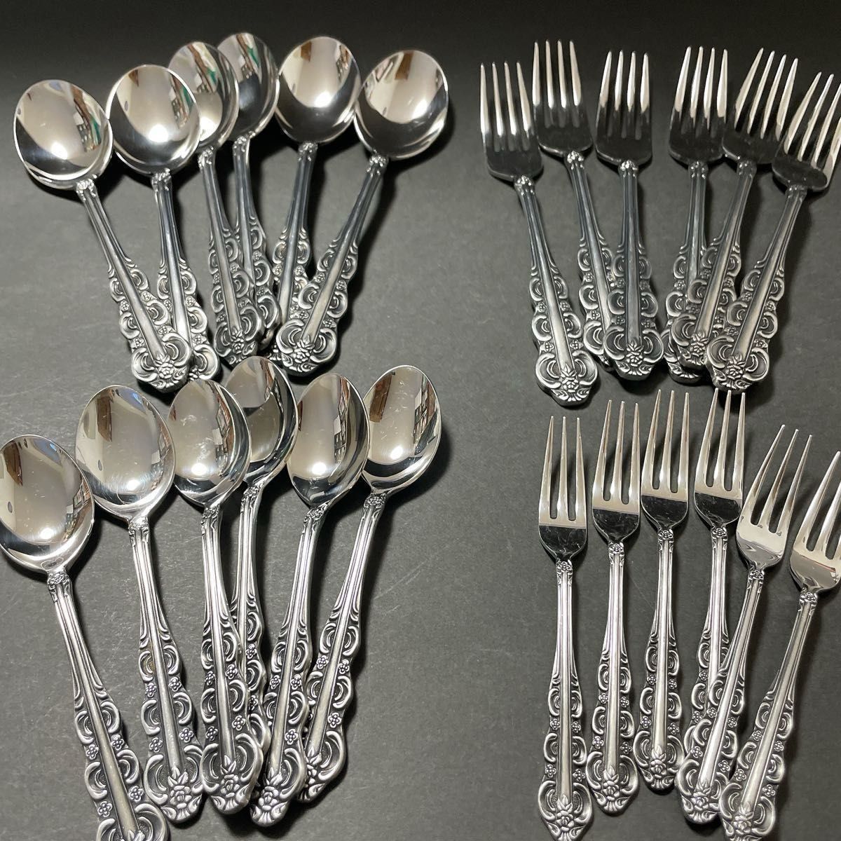 ノリタケ カトラリーセット スプーン フォーク 24本 ステンレス製 昭和