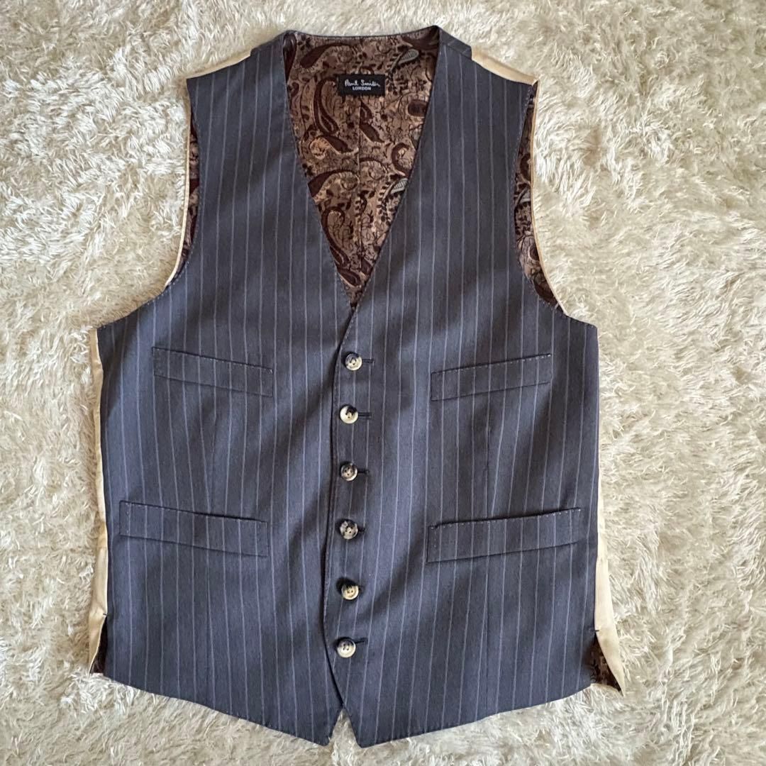 極美品 ポールスミス 3ピース ロロピアーナ スーツセットアップ