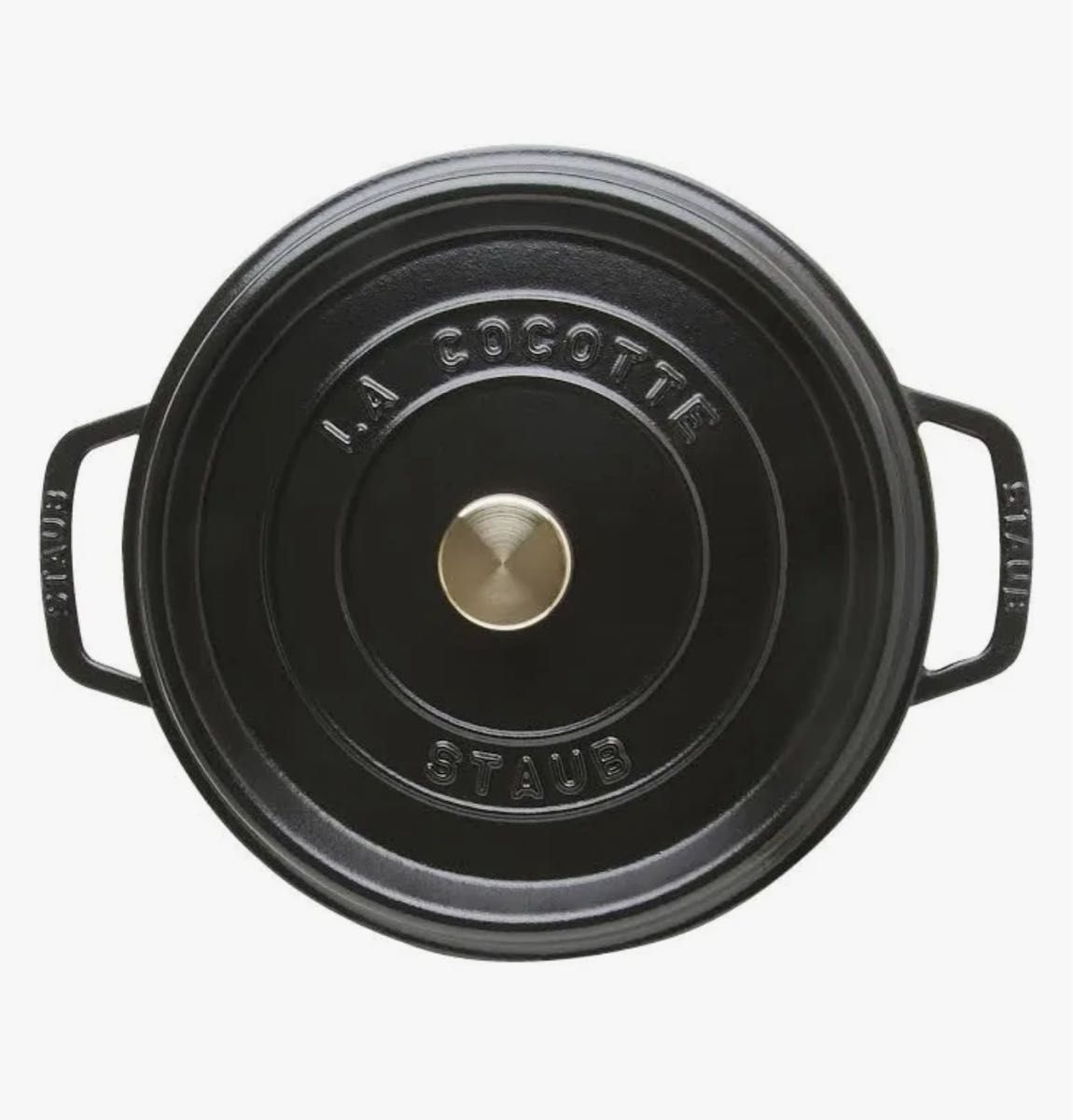 STAUB ストウブ シャロー ココット 26cm ミトン付き ブラック 両手鍋