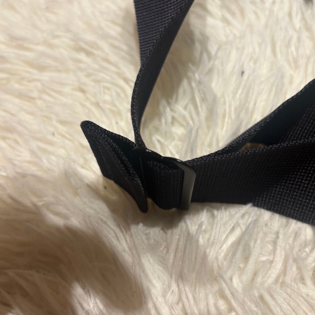 希少品 マルニ ポーター ボディバッグ ストライプ ナイロン ブラック