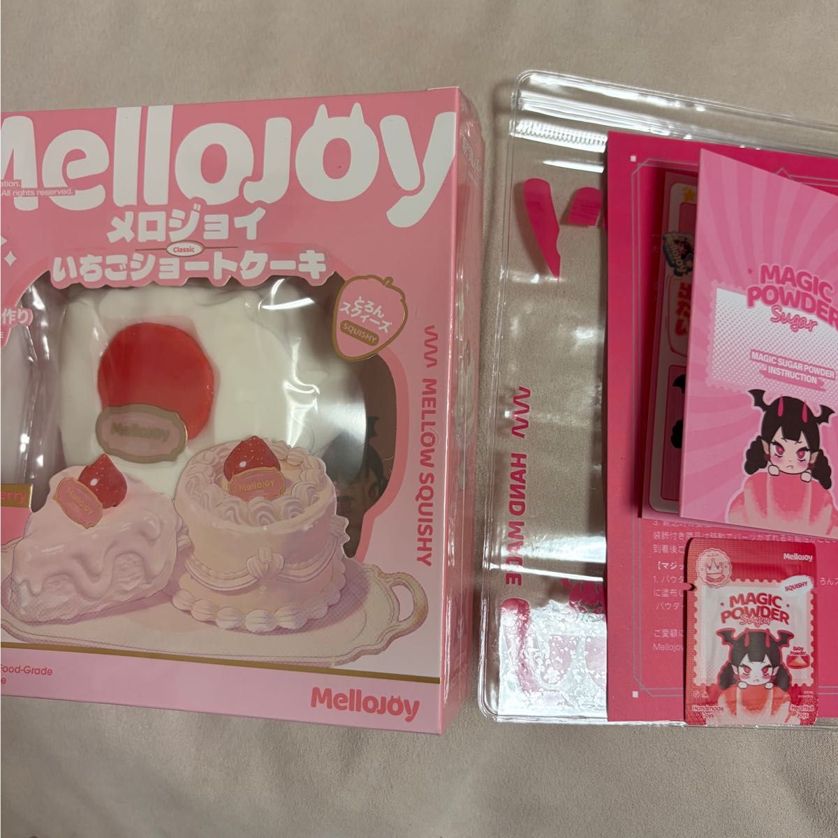 mellojoy メロジョイ いちごショートケーキ スライス スクイーズ
