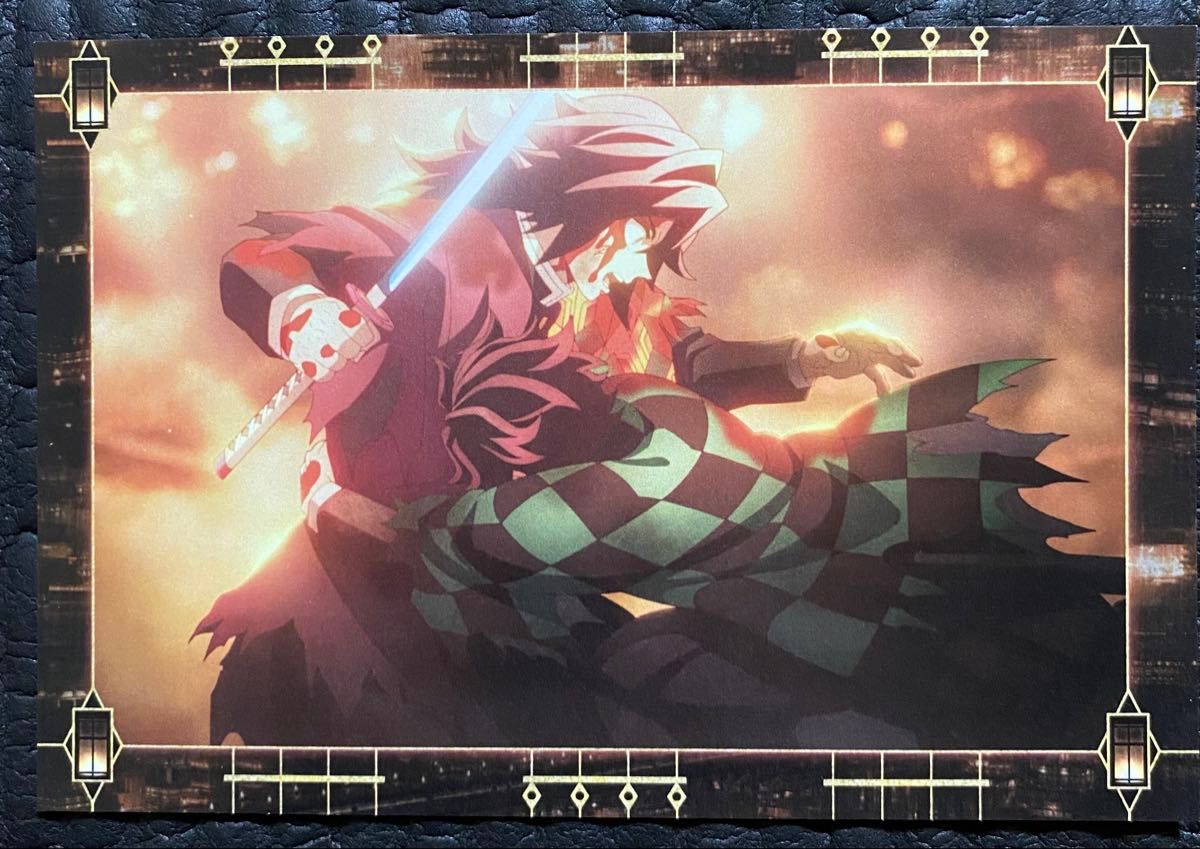半券ポストカード 冨岡義勇 竈門炭治郎 ufotable cafe 無限城 鬼滅の刃