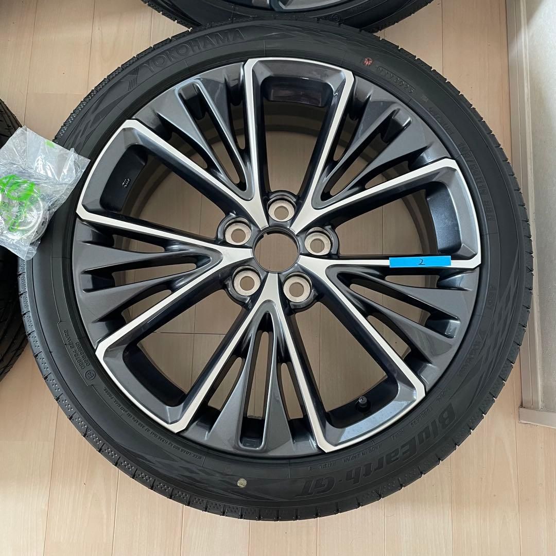 新車外しほぼ新品60プリウスZグレード195/50R19&純正ホイール4本セット