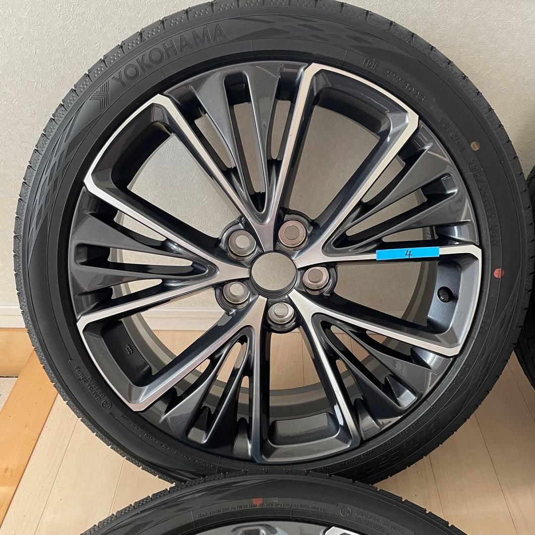新車外しほぼ新品60プリウスZグレード195/50R19&純正ホイール4本セット
