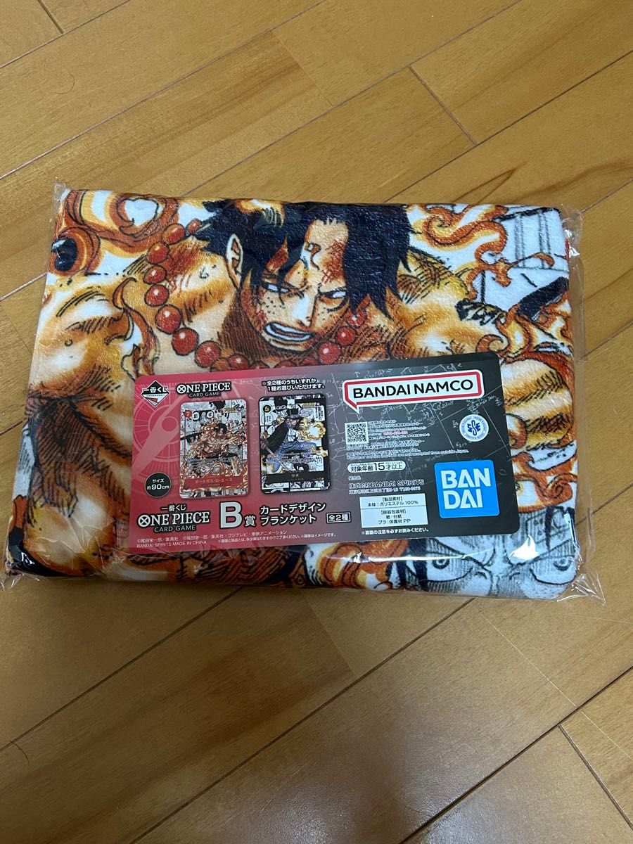 ワンピース 一番くじ B賞 エース カードデザインブランケット｜Yahoo